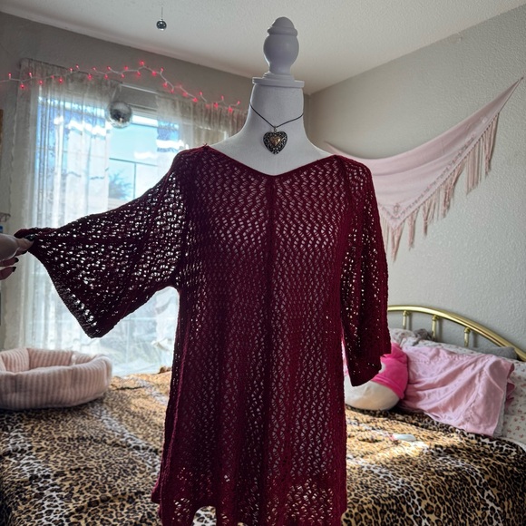 Faded Glory Magenta Knit Top - Picture 1 of 8